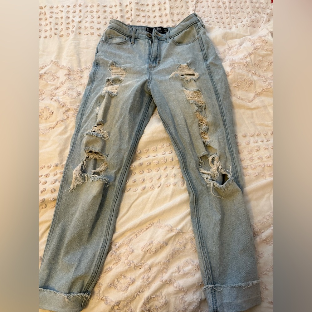 hollister mom jeans size 1